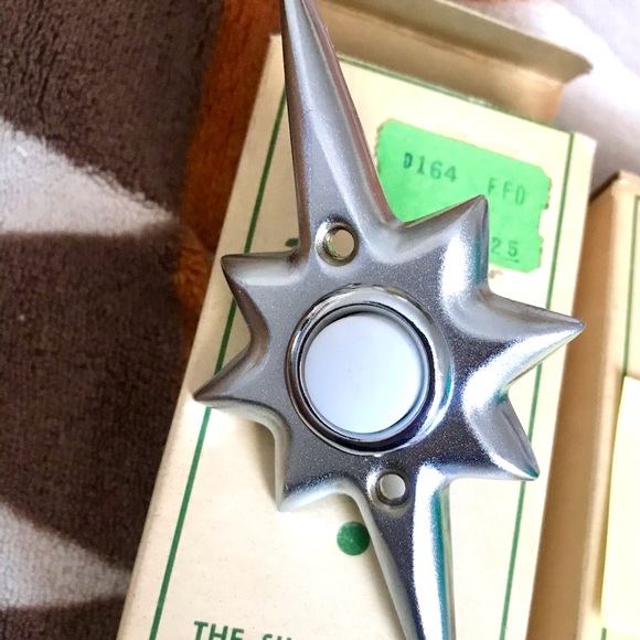✨Vintage MCM Atomic Starburst RITTENHOUSE Doorbell push button - Picture 2 of 8
